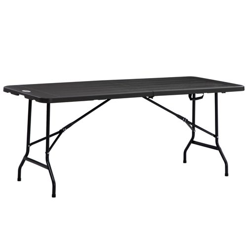 Outsunny Outdoor Dining Table for 6, Folding Garden Dining Table