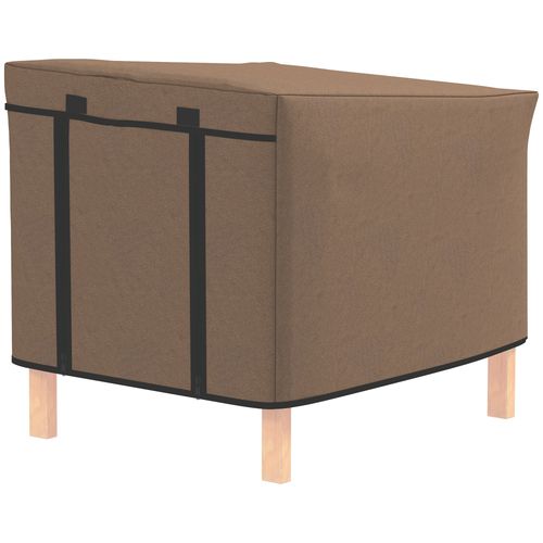 PawHut Rabbit Hutch Cover, Guinea Pig Hutch Cover for X-D2-0047, Brown