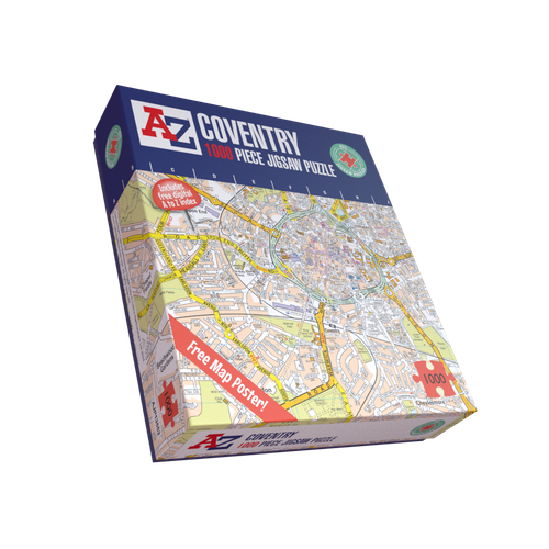 A to Z Map of Coventry 1000 Piece Jigsaw Puzzle