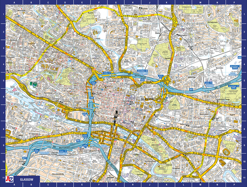 A to Z Map of Glasgow 1000 Piece Jigsaw Puzzle