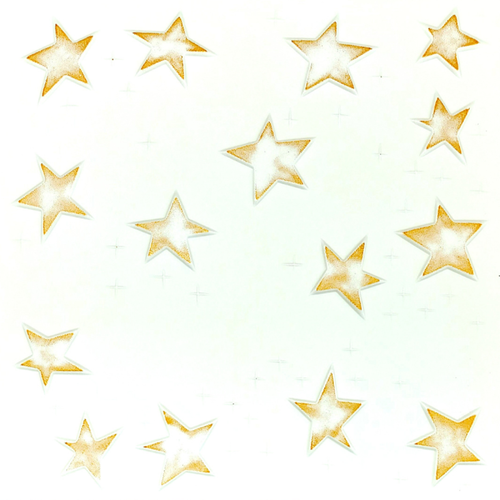 Gold Stars: Decorative Ceiling & Wall Panels - 2m2 (21.52 sqft) - 8 Panels