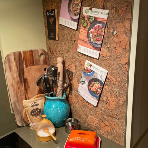 Decorative Cork Wall Tiles - Grey - 1 Pack - 1.98m2 (21.31sqft)