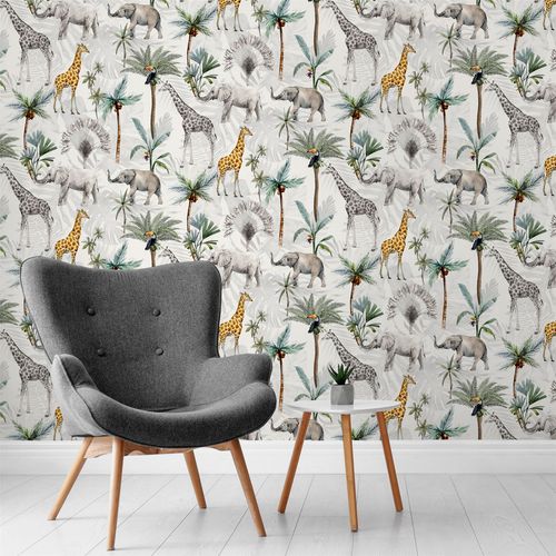 Serengeti Animals Multicoloured sw12 wallpaper