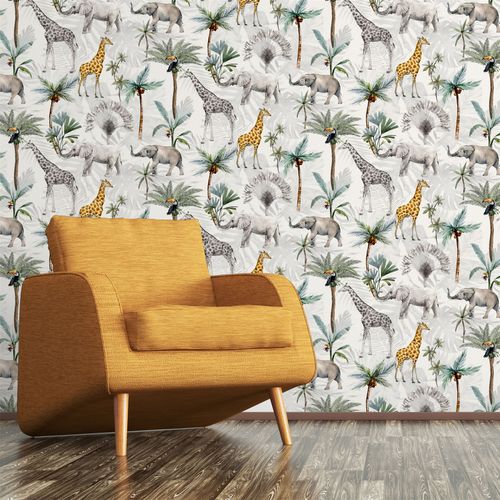 Serengeti Animals Multicoloured sw12 wallpaper