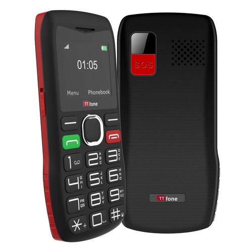 TTfone TT880 Easy-to-Use Big Button Mobile Phone with EE Pay As You Go SIM, USB C Mains Charger