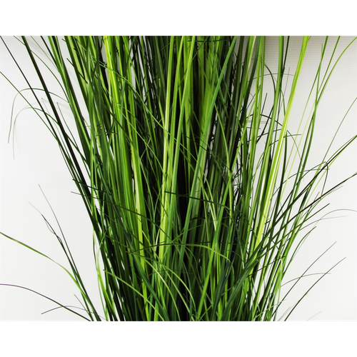 130cm Artificial Onion Grass Plant with Gold Metal Planter