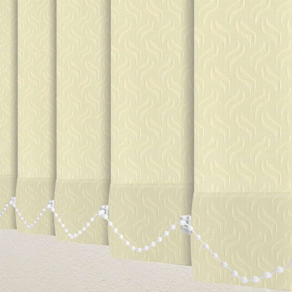 Premium Vertical Blind Slats 89mm - Dolphin Cream - 1700mm (J812918)