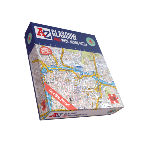 A to Z Map of Glasgow 1000 Piece Jigsaw Puzzle