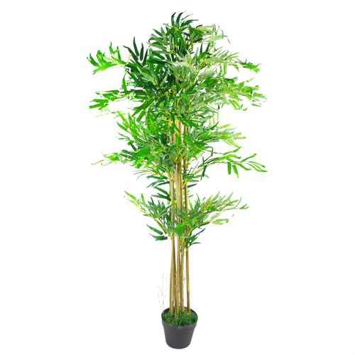 150cm (5ft) Artificial Bamboo Plants Trees - XL with Gold Metal Planter
