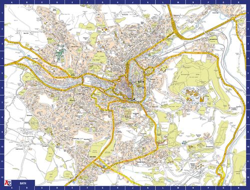 A to Z Map of Bath 1000 Piece Jigsaw Puzzle