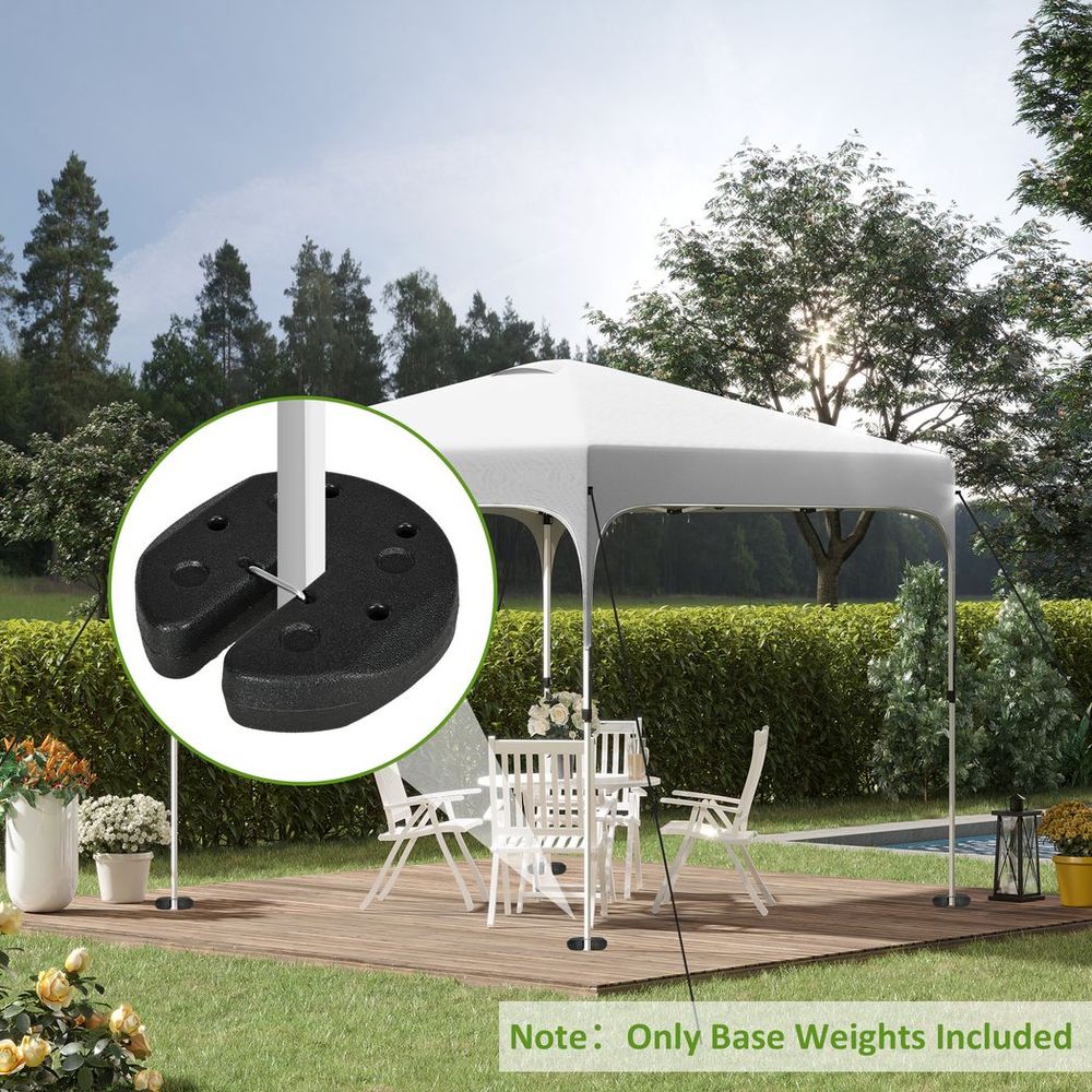 Premium Outsunny Gazebo Weights - Set of 4, Reinforce Pins, Easy Carry Belt - 12KG