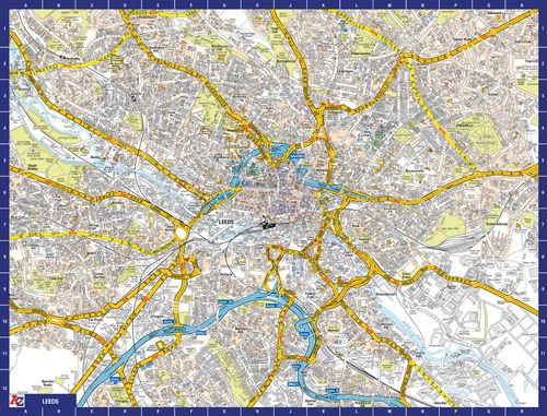 A to Z Map of Leeds 1000 Piece Jigsaw Puzzle