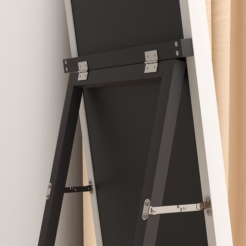 HOMCOM Full Length Mirror Wall Mount Leaning Standing Mirror, White