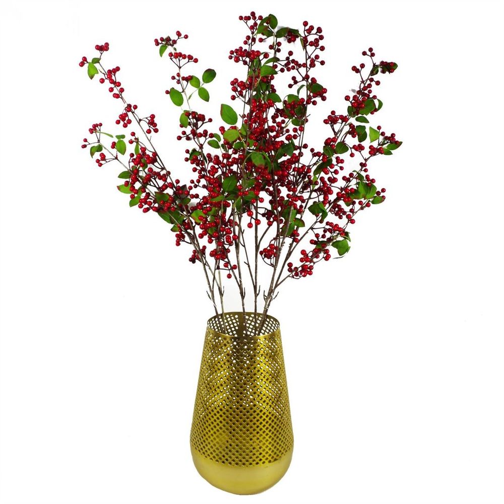 Premium 80cm Red Christmas Berry Spray - Set of 6