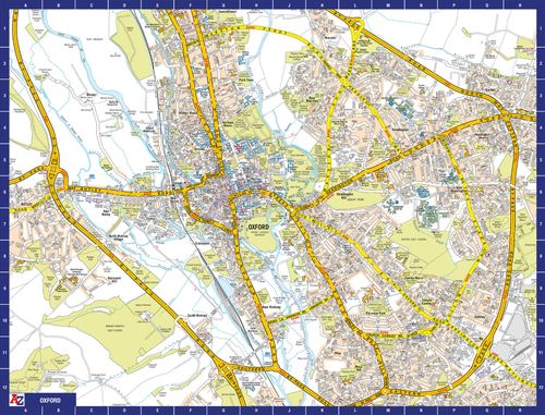 A to Z Map of Oxford 1000 Piece Jigsaw Puzzle
