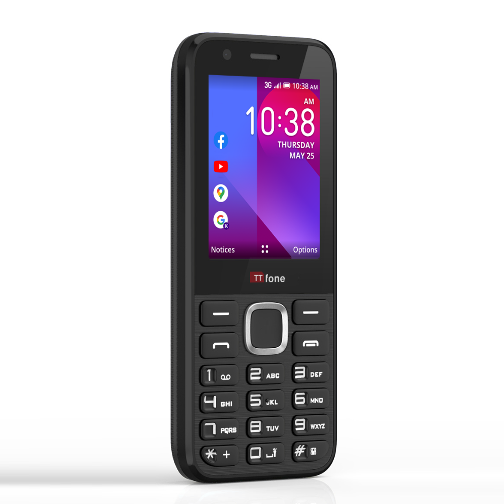 TTfone TT240 Simple Mobile w/ USB Cable & EE Pay As You Go Sim Card - Unlocked to All Networks