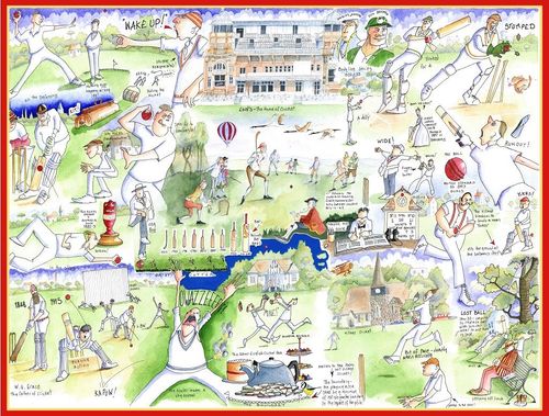 Tim Bulmer Cricket 1000 piece Jigsaw Puzzle