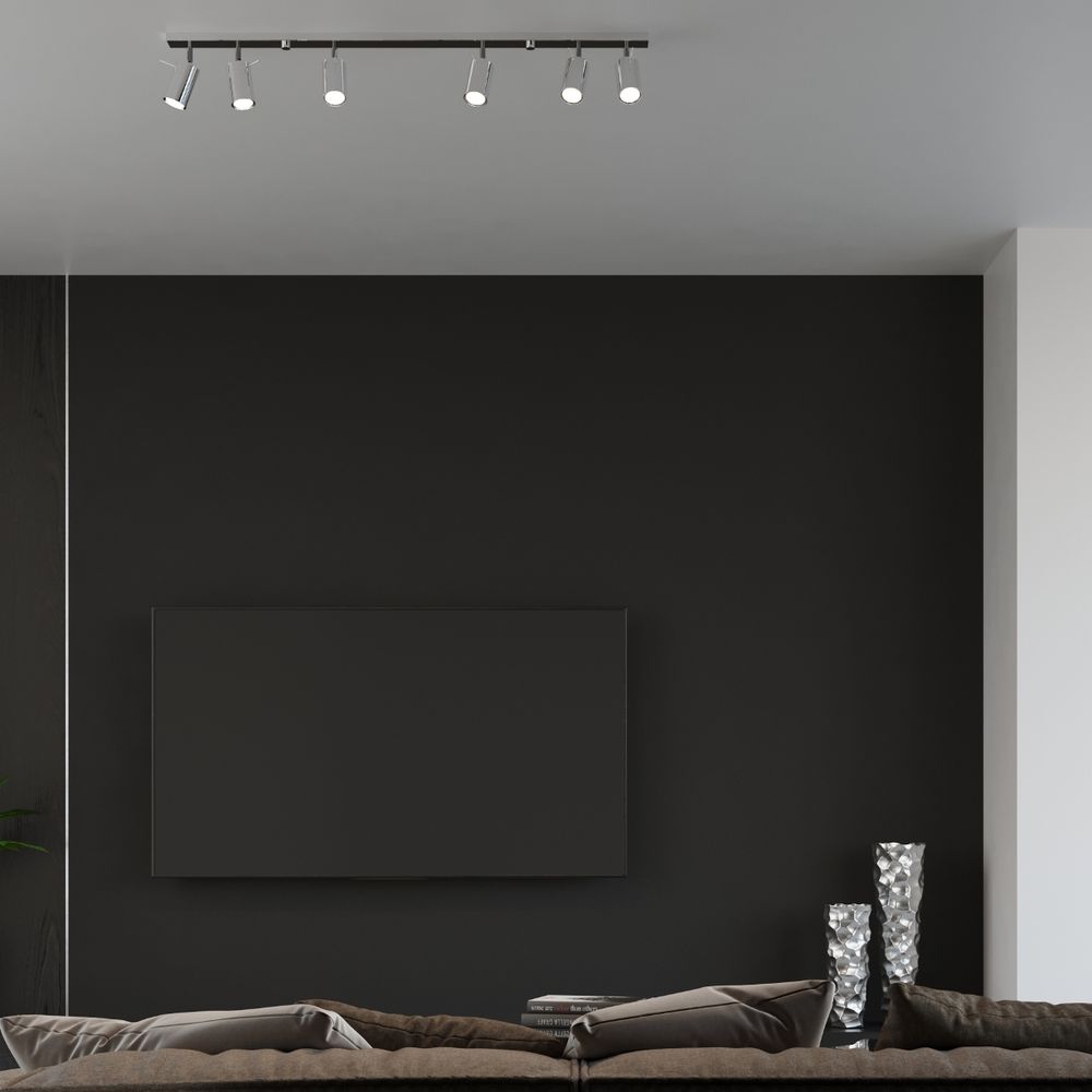 Premium Stainless Steel Ceiling Lamp - Modern Design, GU10 Bulb