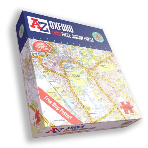 A to Z Map of Oxford 1000 Piece Jigsaw Puzzle