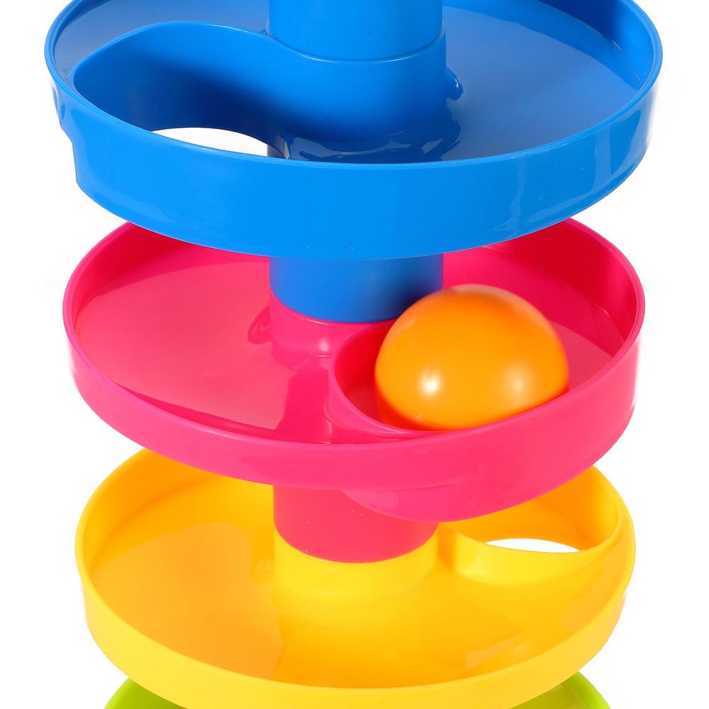 Interactive Drop and Go Ball Ramp - Educational Toy, Vibrant Colors, Safe & Durable - Ideal Gift for Kids 18 Months+