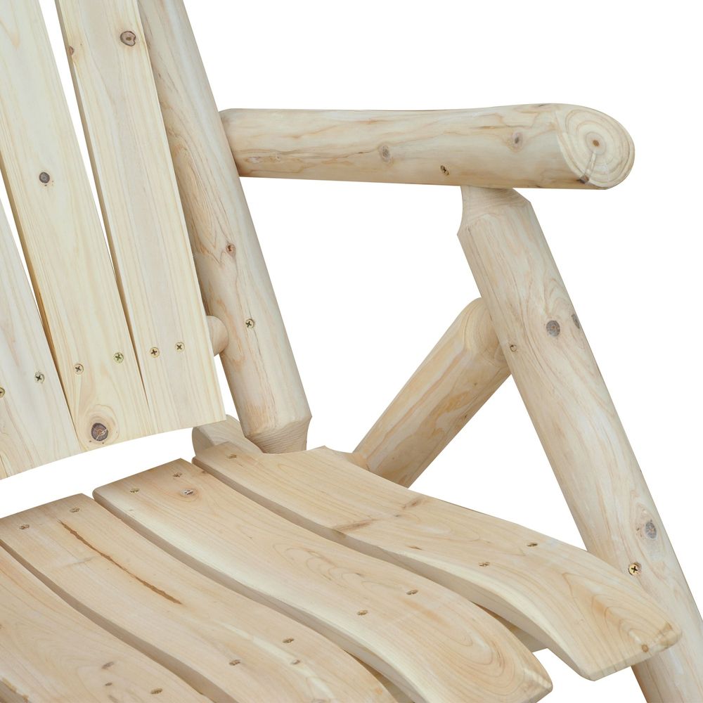 Premium Cedar Wood Rocking Armchair, 96Lx66Wx98H cm