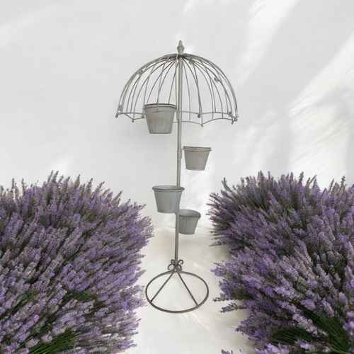 130CM CREAM METAL GARDEN PLANTER