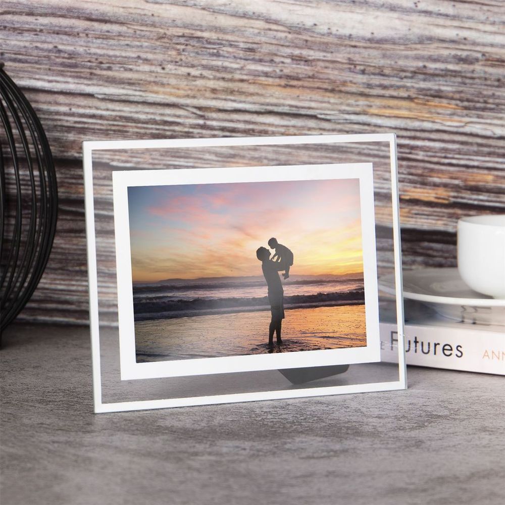Modern Glass Photo Frames 6" x 4" - Set of 2 | Maison & White