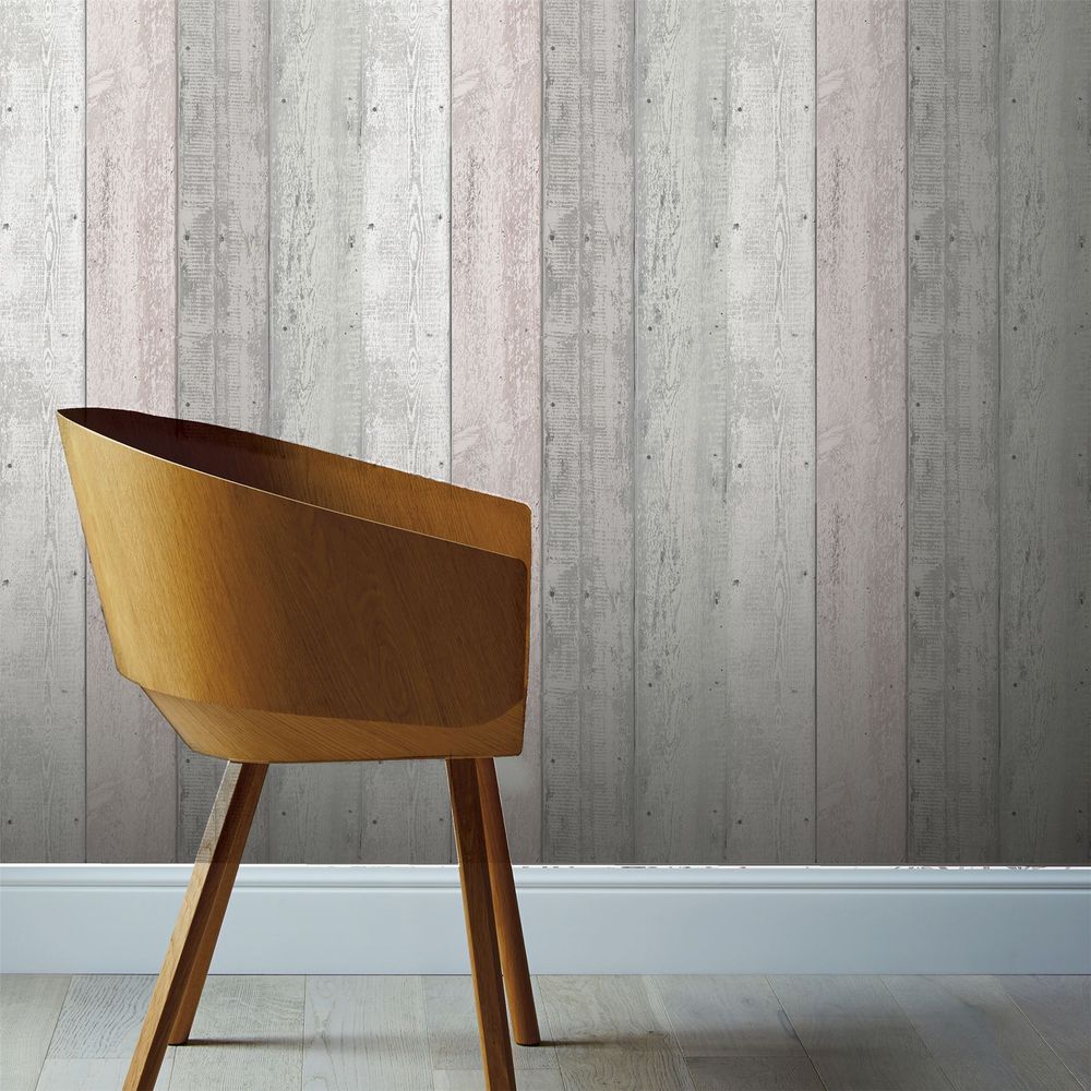 Premium Quality Painted Wood - Pink/Grey SW12
