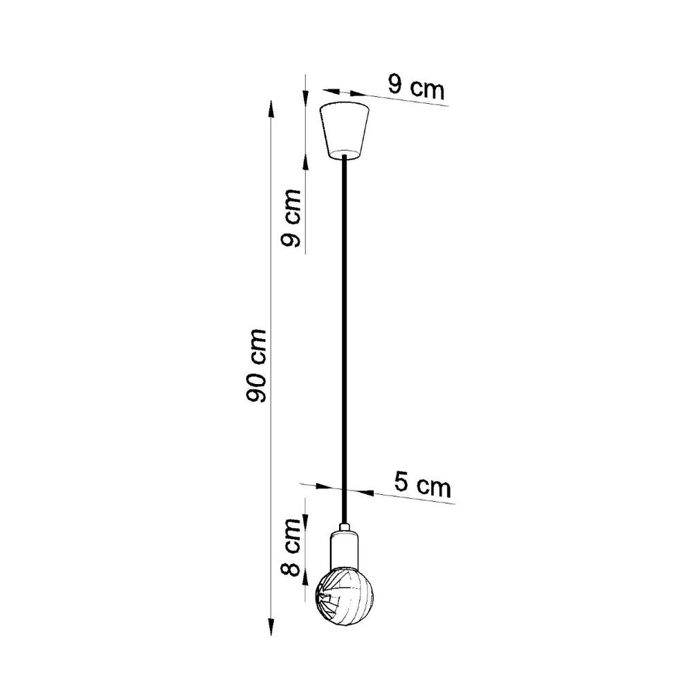Designer Pendant Lamp: PVC Diego - Modern E27 Lighting