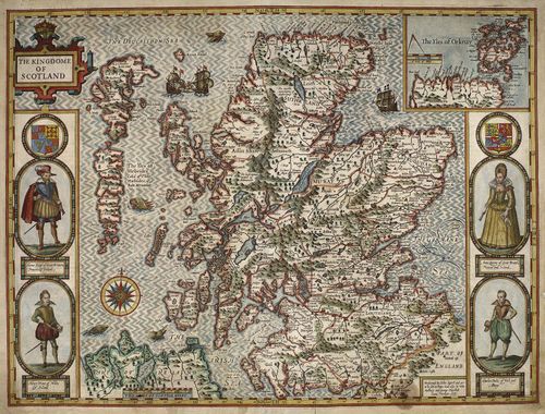 John Speed Historical Map of Scotland 1000 Piece Jigsaw Puzzle