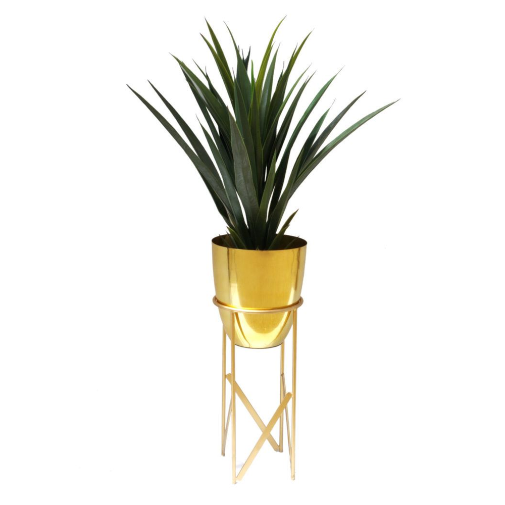 Handcrafted 55cm Copper Planter Set