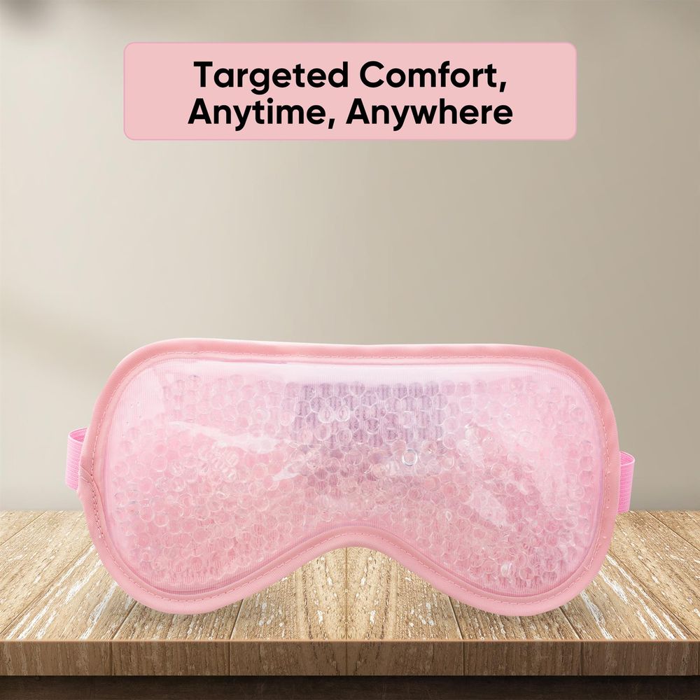 ASAB Gel Eye Mask Pink AS-05053: Soothing Treatment for Aches and Pains, Contours to Face, Easy to Use and Reusable