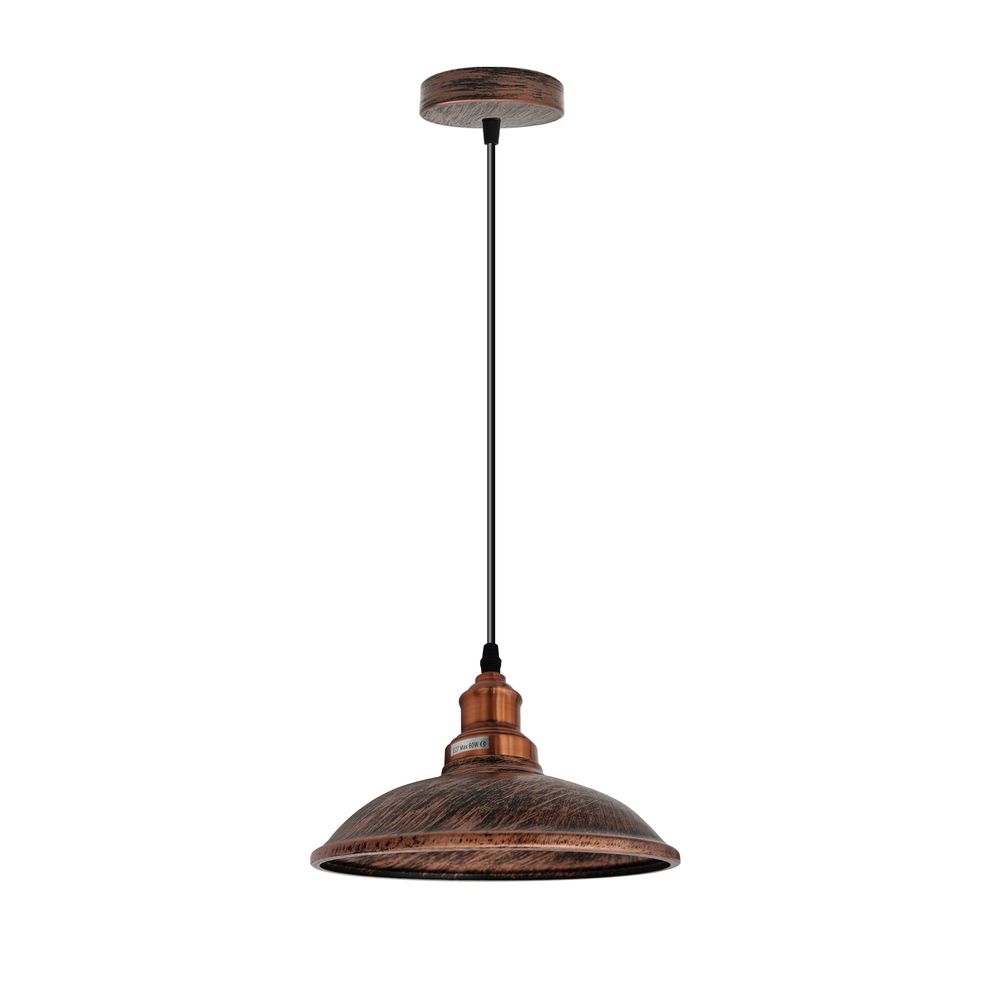 Vintage Industrial E27 Ceiling Hanging Light Cage Shade Loft Style Metal Ceiling Pendant Lamp