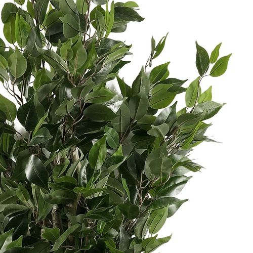 110cm Leaf Realistic Artificial Ficus Tree / Plant  Copper Curve Planter