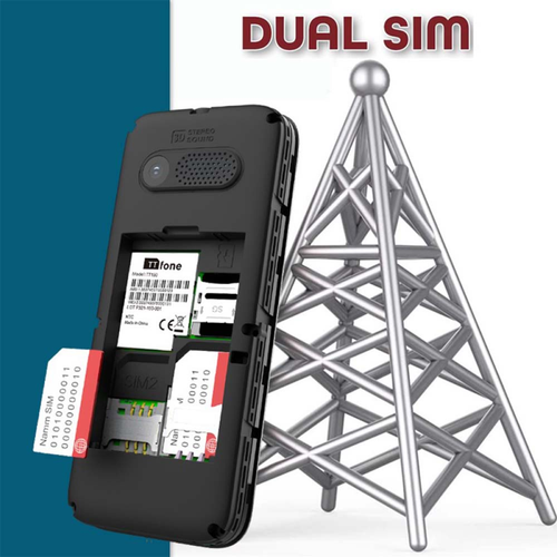 TTfone TT150 Blue Dual SIM with Mains Charger