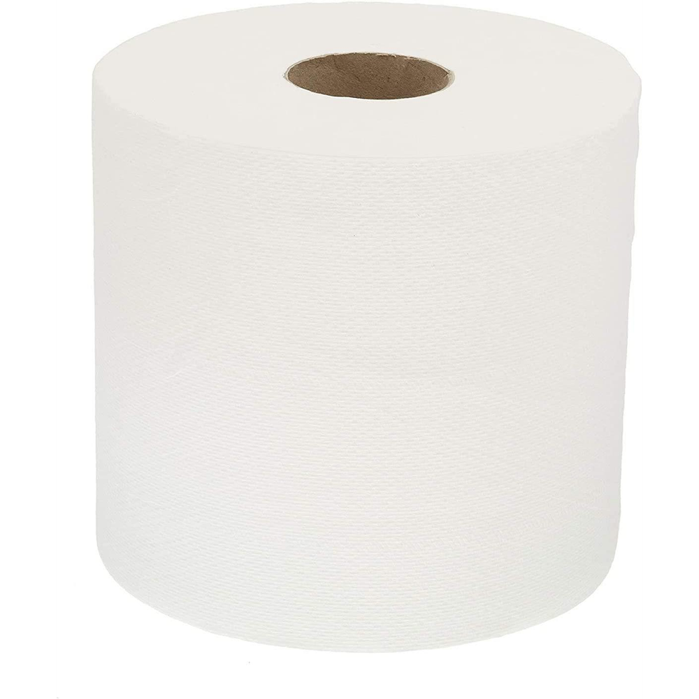 ASPECT Kitchen Rolls Centrefeed (12 Rolls, White) | 2 Ply Embossed Pattern Paper Towels | Strong and Absorbent Tissue Paper | UK Supplier | Wipe Away | Perfect for Commercial & Kitchen Use