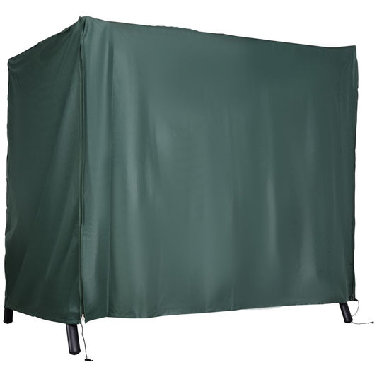 Outsunny  164cm Height Oxford Polyester Waterproof Swing Chair Cover Green Deep Green 205cmx124cmx164cm;