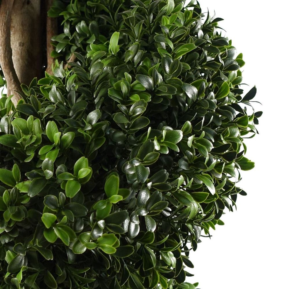 Premium 120cm UV Resistant Outdoor Spiral Buxus Artificial Tree - High-Quality Topiary Replica