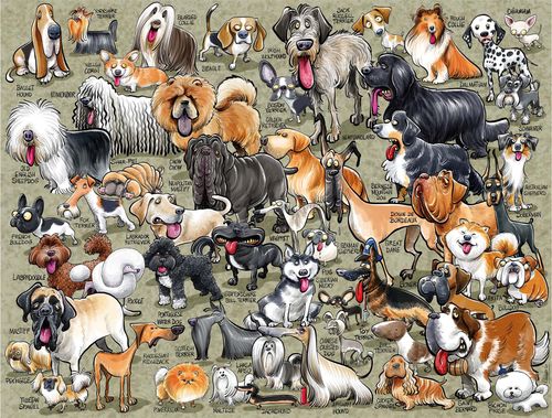 It's Just...Dogs! Ricardo Galvao, 1000 Piece Jigsaw Puzzle