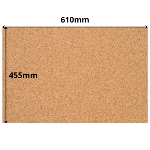 Cork Sheet - 610x455mm - 4mm - Décor and DIY - Pack of 2