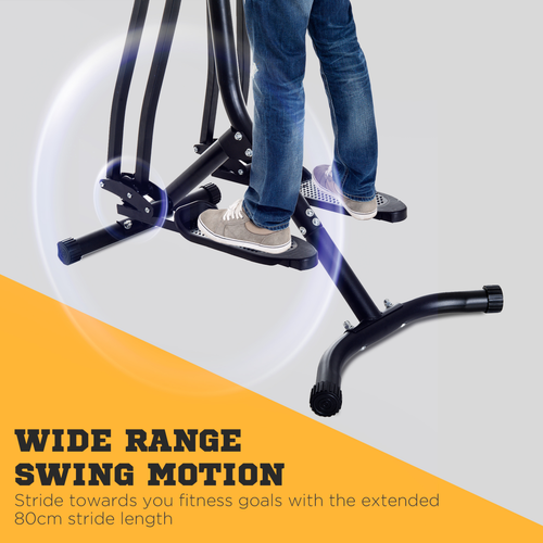 Air Walker Glider Cross Trainer Fitness Machine for Home Gym, Black