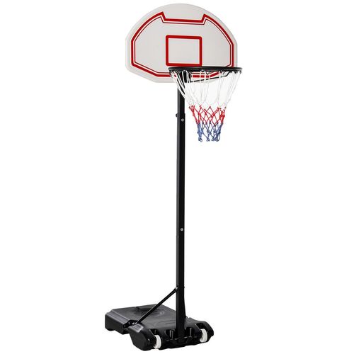 155-210cm Height Adjustable Basketball Stand Backboard Portable w/ Net HOMCOM