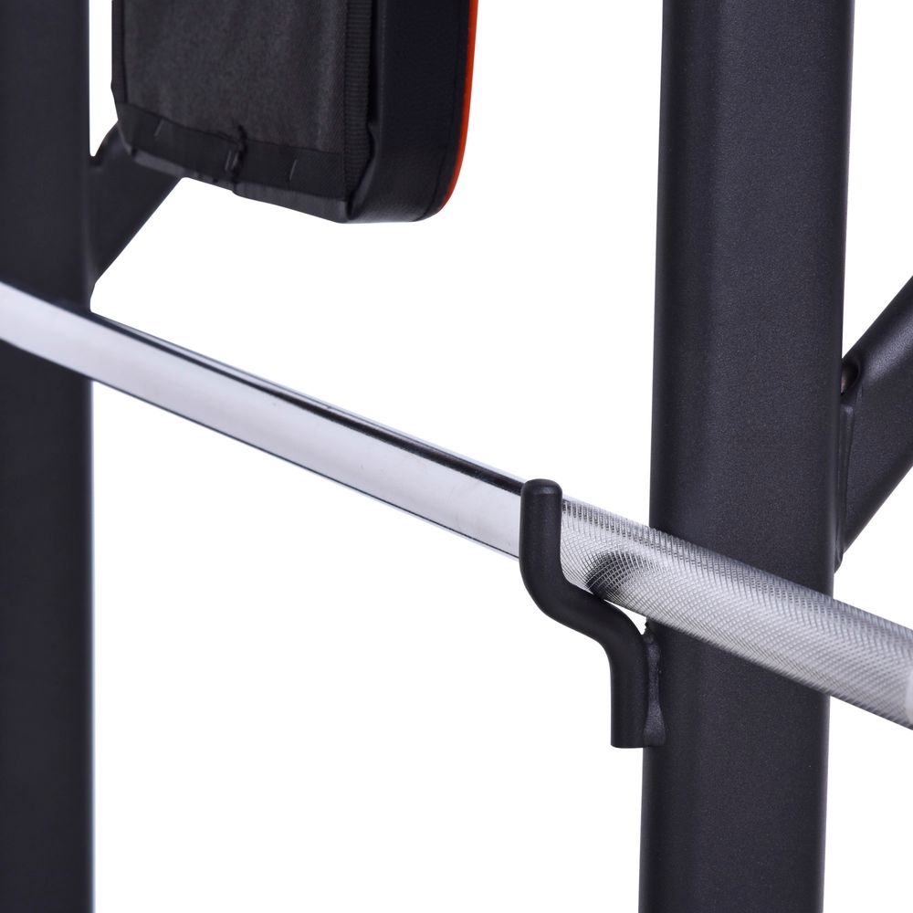 Ultimate Home Workout Tower: Steel Frame Bench Bars Ropes - HOMCOM