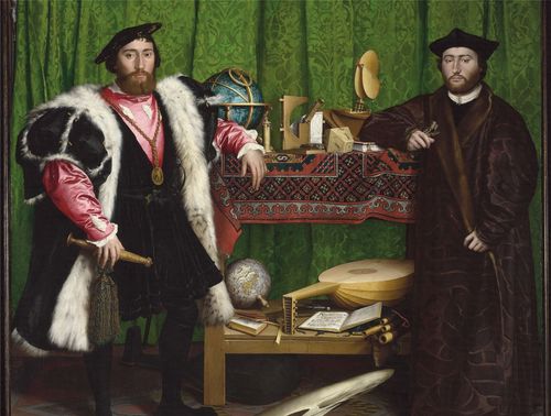 Jean de Dinteville and Georges de Selve (The Ambassadors) - National Gallery 1000 Piece Jigsaw Puzzle