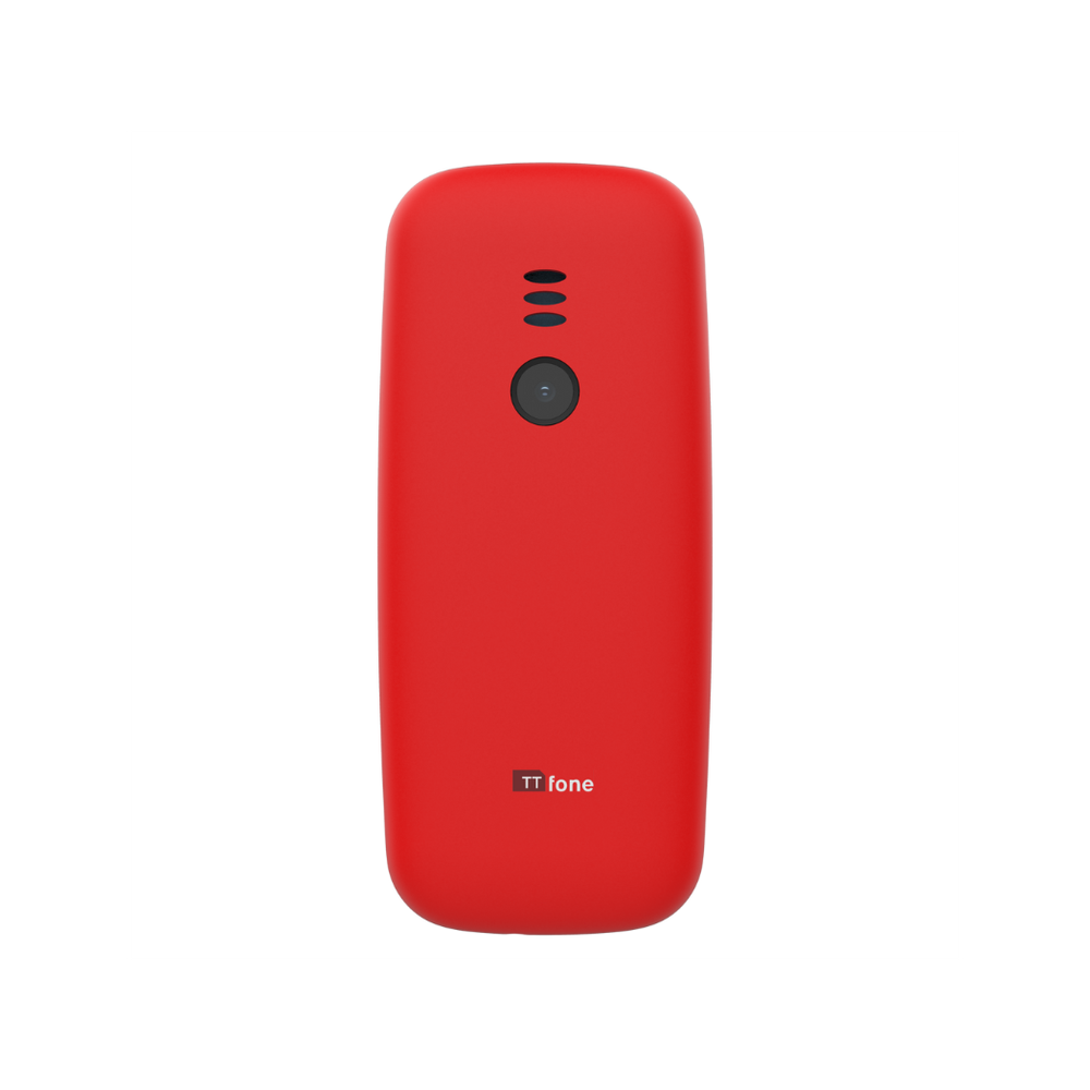 TTfone TT170 Red Dual SIM + Charger, O2 Pay As You Go - Unlocked