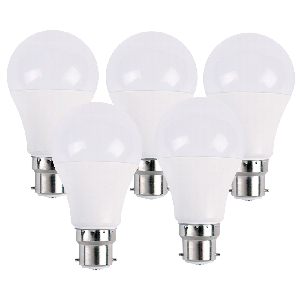B22 9W Energy Saving Warm White LED Light Bulbs A60 B22 Screw-in non dimmable bulbs