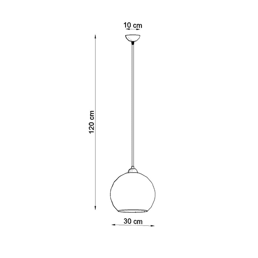 Stylish Pendant Lamp: Steel & Glass, Minimalistic Design, E27