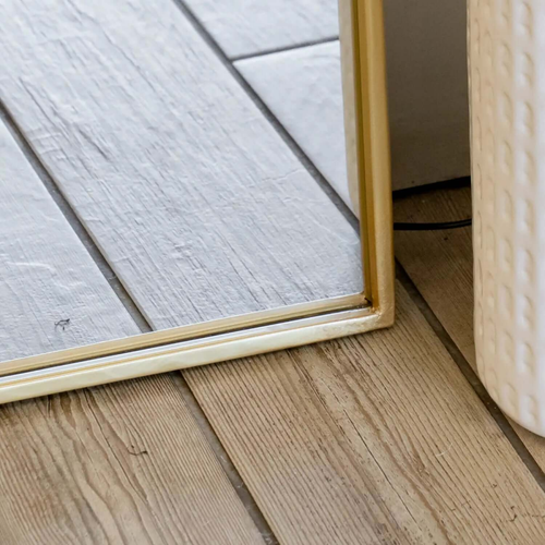 Akiko - Full Length Gold Metal Arched Mirror - 180cm x 105cm.