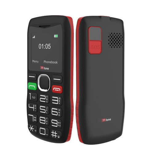 TTfone TT880 Easy-to-Use Big Button Mobile Phone with EE Pay As You Go SIM, USB C Mains Charger