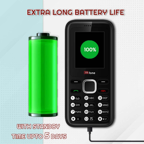 TTfone TT150 Blue Dual SIM with Mains Charger, O2 Pay As You Go
